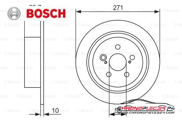 Achat de BOSCH 0 986 479 613 Disque de frein pas chères