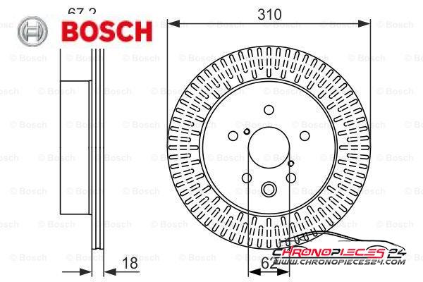 Achat de BOSCH 0 986 479 615 Disque de frein pas chères