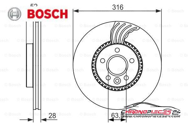 Achat de BOSCH 0 986 479 620 Disque de frein pas chères