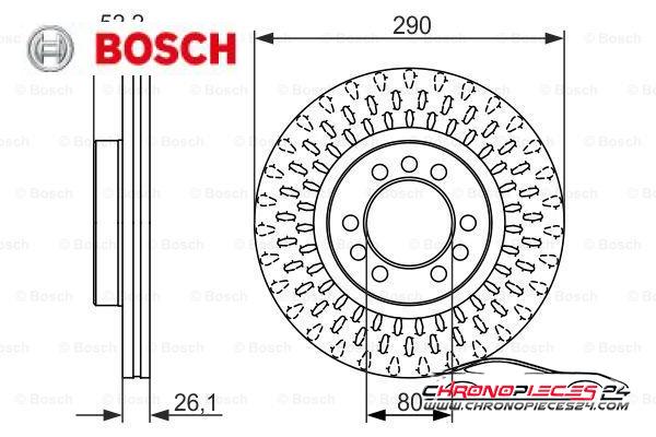 Achat de BOSCH 0 986 479 626 Disque de frein pas chères