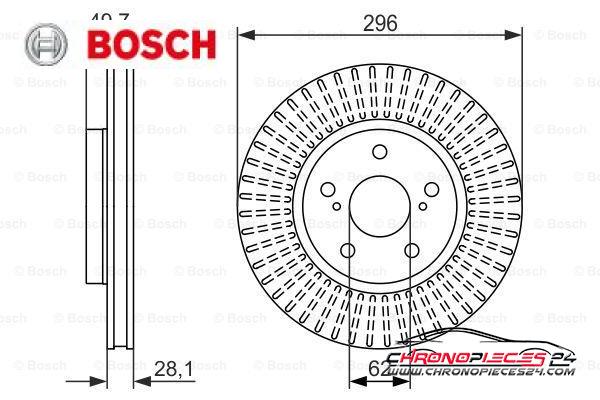 Achat de BOSCH 0 986 479 633 Disque de frein pas chères