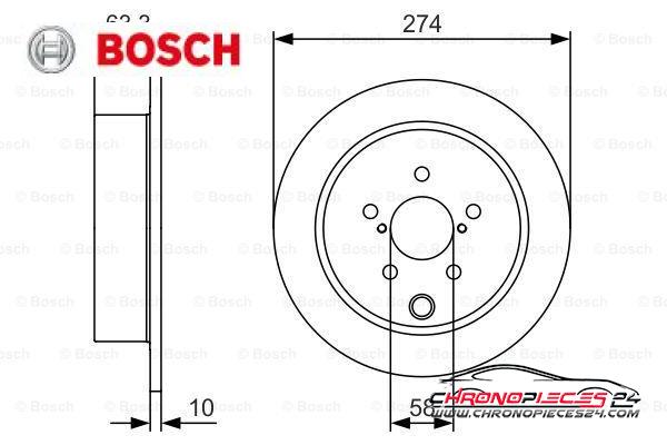 Achat de BOSCH 0 986 479 634 Disque de frein pas chères