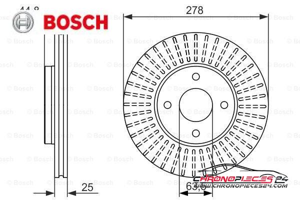 Achat de BOSCH 0 986 479 637 Disque de frein pas chères