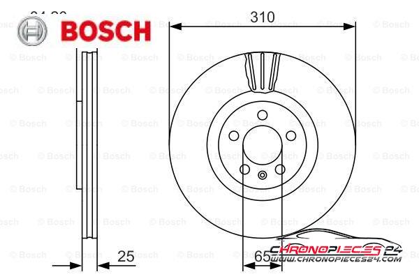 Achat de BOSCH 0 986 479 642 Disque de frein pas chères