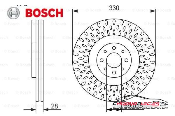 Achat de BOSCH 0 986 479 648 Disque de frein pas chères