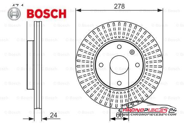 Achat de BOSCH 0 986 479 649 Disque de frein pas chères