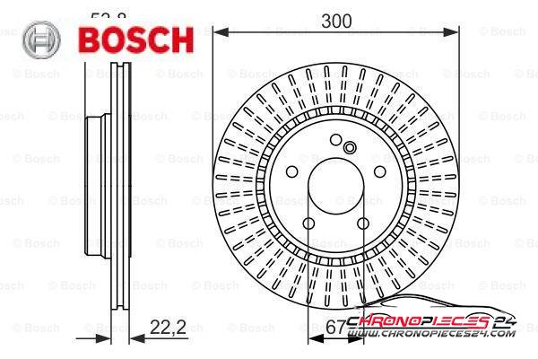 Achat de BOSCH 0 986 479 653 Disque de frein pas chères