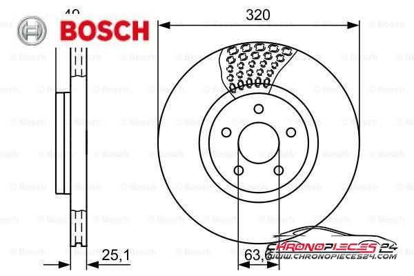 Achat de BOSCH 0 986 479 660 Disque de frein pas chères