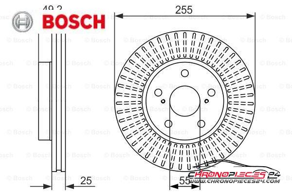 Achat de BOSCH 0 986 479 663 Disque de frein pas chères