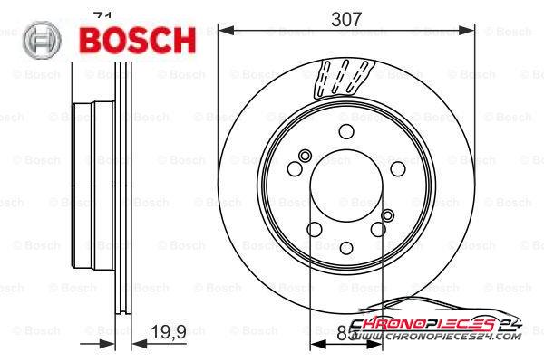 Achat de BOSCH 0 986 479 665 Disque de frein pas chères