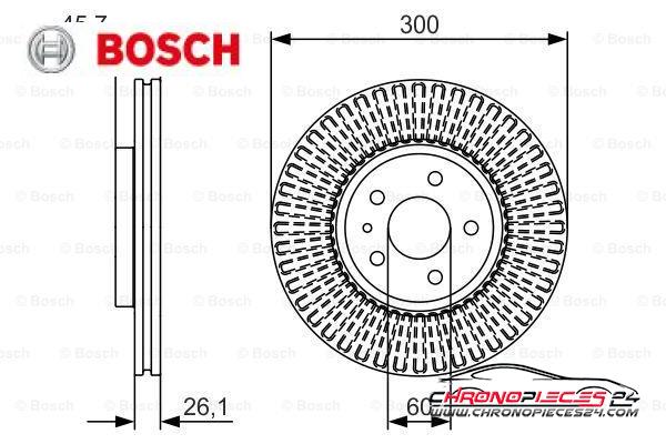 Achat de BOSCH 0 986 479 666 Disque de frein pas chères