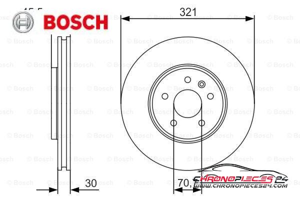 Achat de BOSCH 0 986 479 667 Disque de frein pas chères