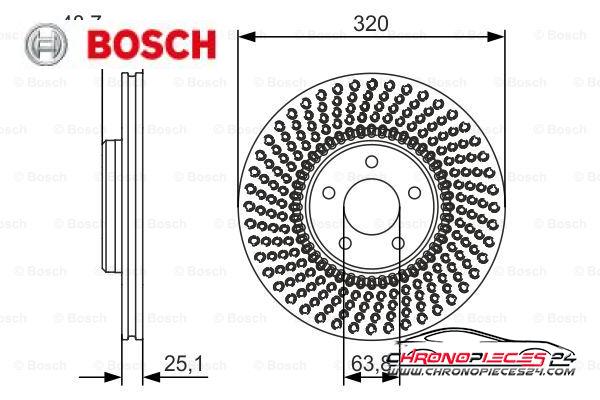 Achat de BOSCH 0 986 479 680 Disque de frein pas chères