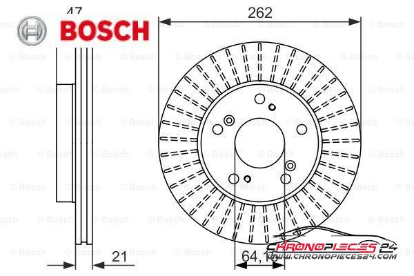 Achat de BOSCH 0 986 479 687 Disque de frein pas chères