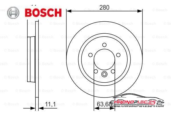 Achat de BOSCH 0 986 479 691 Disque de frein pas chères