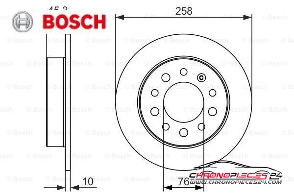 Achat de BOSCH 0 986 479 697 Disque de frein pas chères