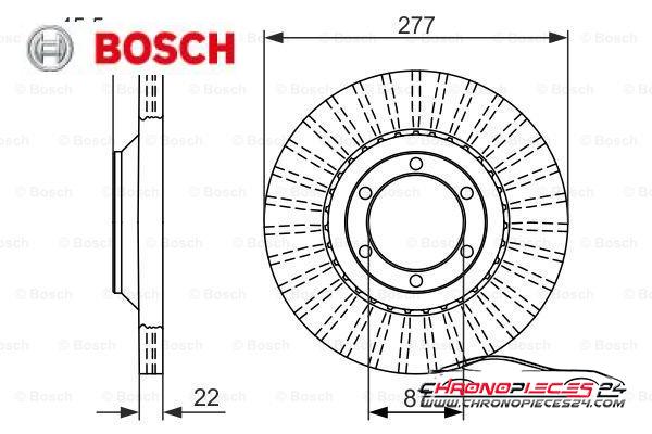 Achat de BOSCH 0 986 479 702 Disque de frein pas chères