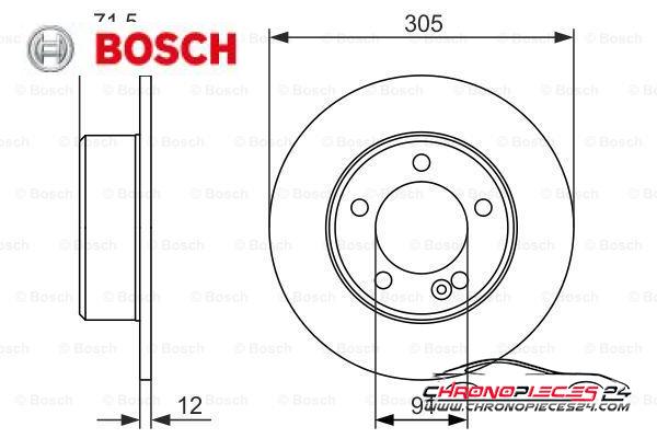 Achat de BOSCH 0 986 479 714 Disque de frein pas chères