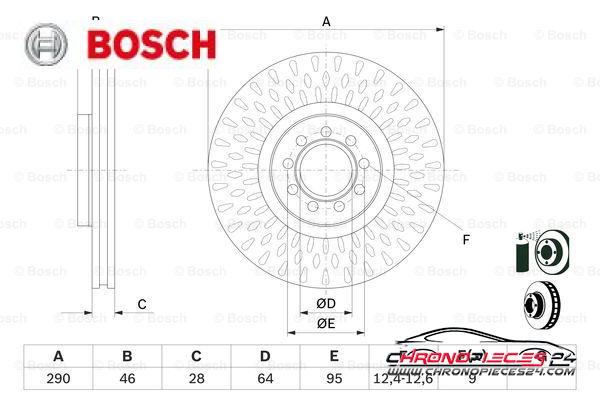 Achat de BOSCH 0 986 479 718 Disque de frein pas chères