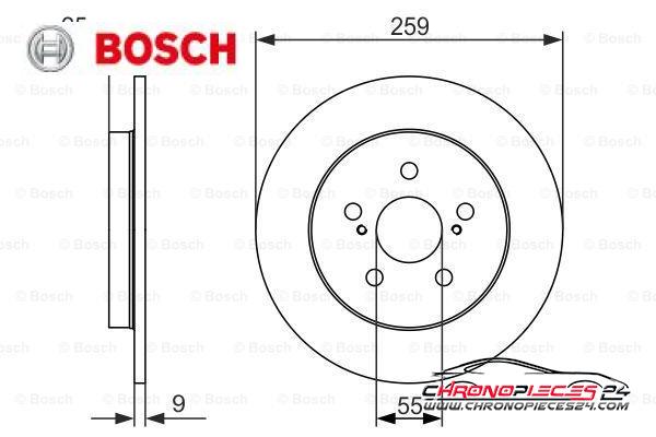 Achat de BOSCH 0 986 479 721 Disque de frein pas chères