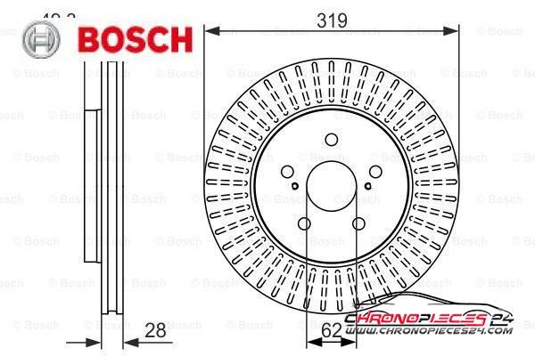 Achat de BOSCH 0 986 479 722 Disque de frein pas chères