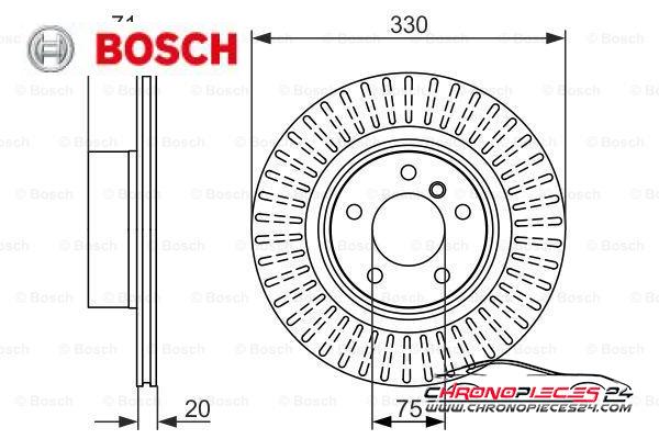 Achat de BOSCH 0 986 479 727 Disque de frein pas chères