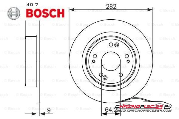 Achat de BOSCH 0 986 479 738 Disque de frein pas chères