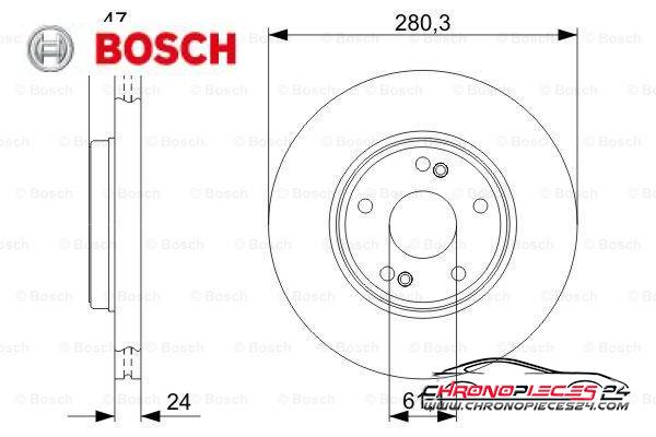 Achat de BOSCH 0 986 479 743 Disque de frein pas chères