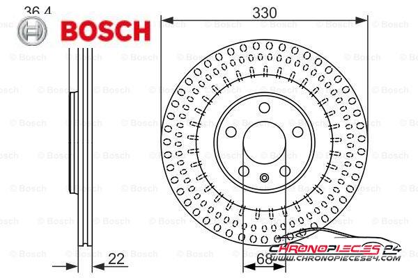 Achat de BOSCH 0 986 479 750 Disque de frein pas chères