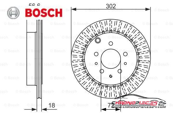 Achat de BOSCH 0 986 479 757 Disque de frein pas chères