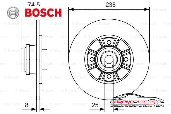 Achat de BOSCH 0 986 479 760 Disque de frein pas chères