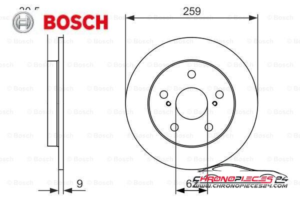 Achat de BOSCH 0 986 479 765 Disque de frein pas chères