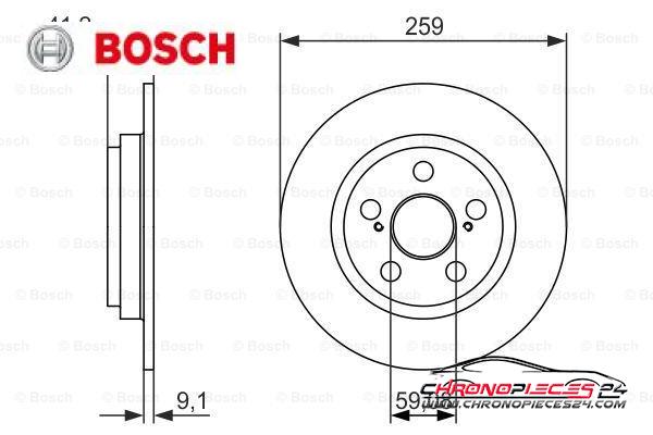 Achat de BOSCH 0 986 479 766 Disque de frein pas chères