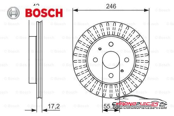 Achat de BOSCH 0 986 479 769 Disque de frein pas chères