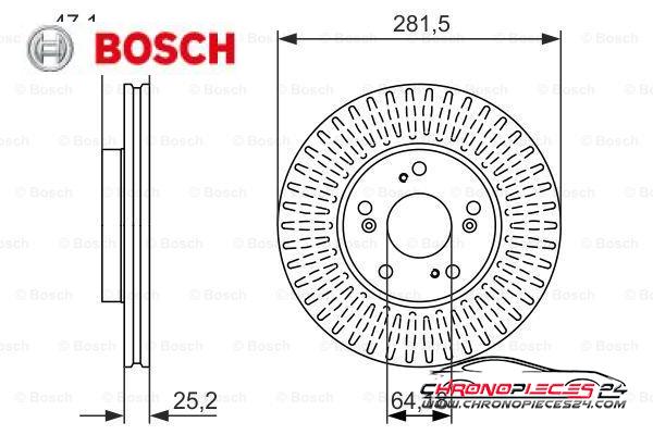 Achat de BOSCH 0 986 479 781 Disque de frein pas chères