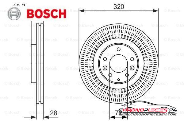 Achat de BOSCH 0 986 479 795 Disque de frein pas chères