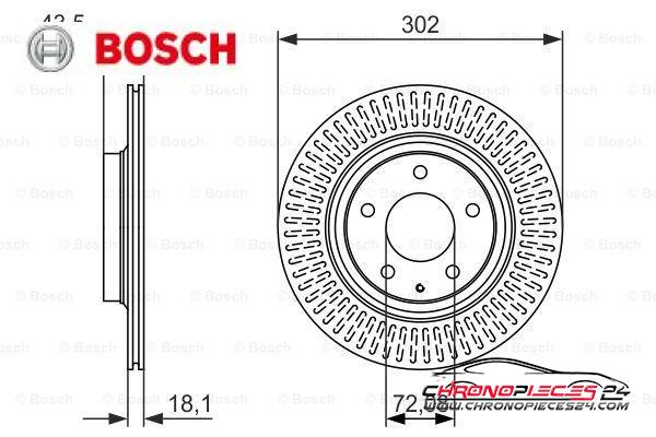 Achat de BOSCH 0 986 479 796 Disque de frein pas chères