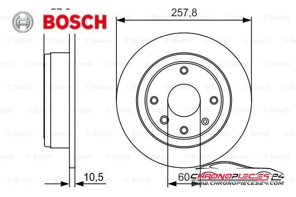 Achat de BOSCH 0 986 479 985 Disque de frein pas chères