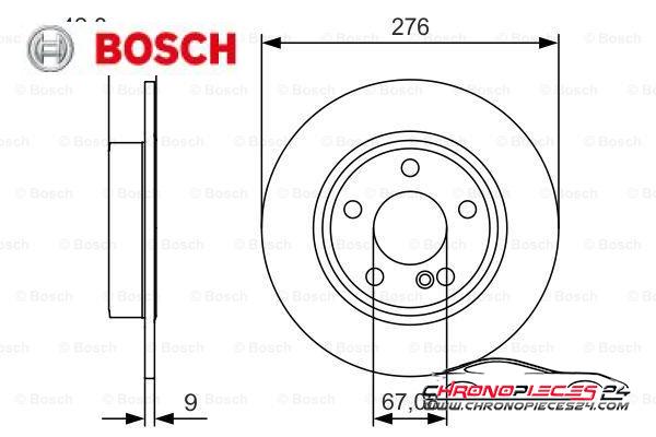 Achat de BOSCH 0 986 479 A03 Disque de frein pas chères