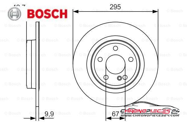 Achat de BOSCH 0 986 479 A04 Disque de frein pas chères