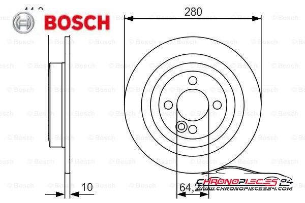 Achat de BOSCH 0 986 479 A08 Disque de frein pas chères