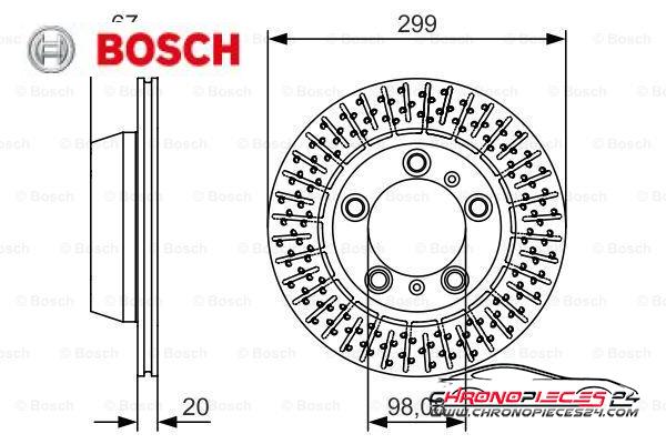 Achat de BOSCH 0 986 479 A09 Disque de frein pas chères