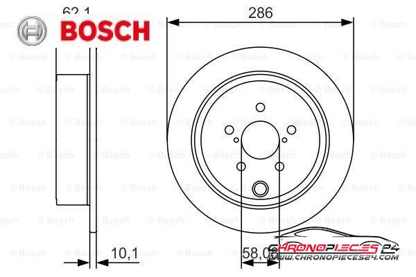 Achat de BOSCH 0 986 479 A10 Disque de frein pas chères