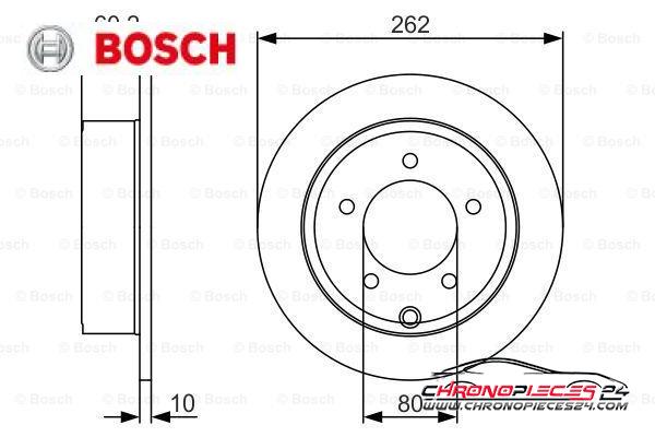 Achat de BOSCH 0 986 479 A39 Disque de frein pas chères