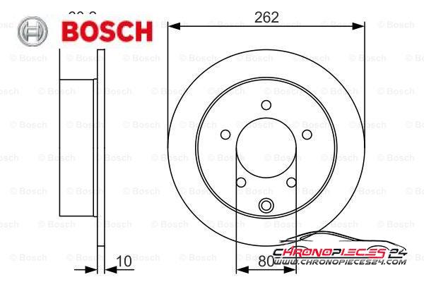 Achat de BOSCH 0 986 479 A41 Disque de frein pas chères