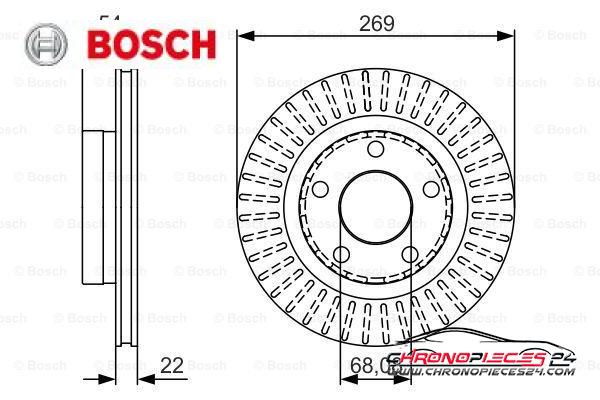 Achat de BOSCH 0 986 479 A42 Disque de frein pas chères