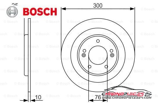 Achat de BOSCH 0 986 479 A46 Disque de frein pas chères