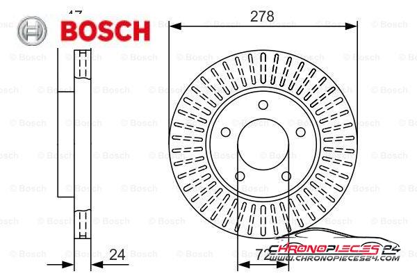 Achat de BOSCH 0 986 479 A52 Disque de frein pas chères