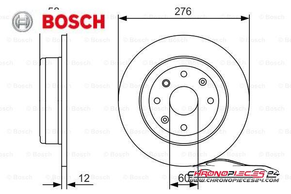 Achat de BOSCH 0 986 479 A56 Disque de frein pas chères