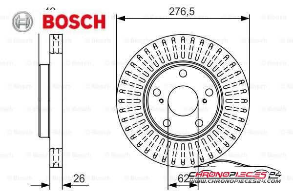 Achat de BOSCH 0 986 479 A62 Disque de frein pas chères